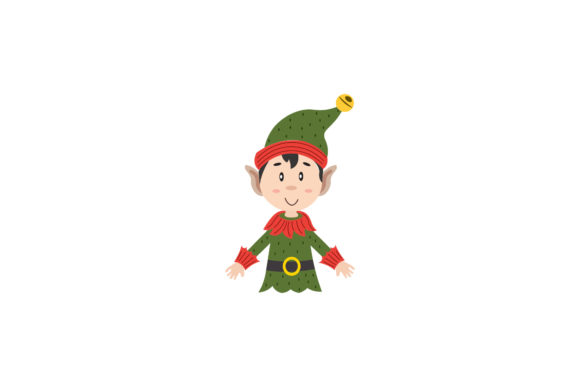 Christmas Character Peter Pan Vector: Graphics & Illustrations
