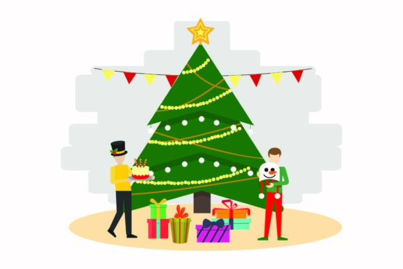 Christmas Decoration Tree Illustrations: Graphics Review