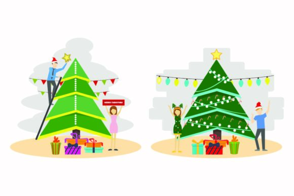 Christmas Festive Holiday Illustrations: Graphics That Bring Seasonal Cheer to Local Branding