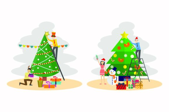Christmas Gift Celebration Illustration: A Visual Boost for Holiday Content