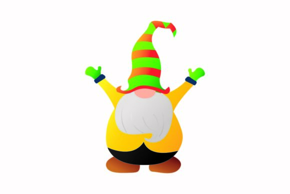 Christmas Gnome Yellow Costume Vector Graphics Review