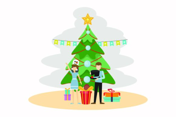 Christmas Happy Celebration Illustration: Graphics Review