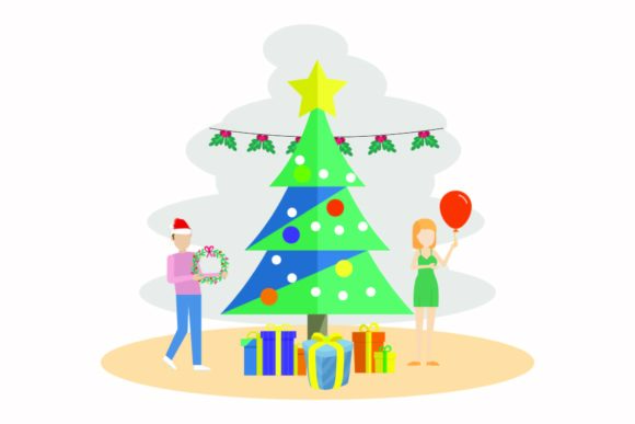 Christmas Happy Decoration Illustrations Review