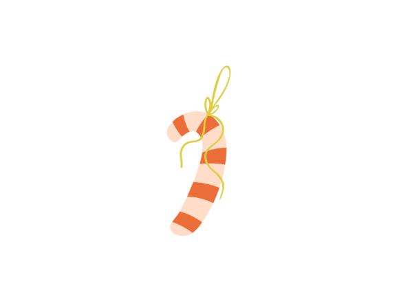 Christmas Illustration Pink Stick Candy Review
