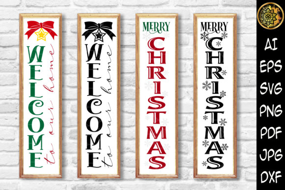 Christmas Porch Sign SVG Set 4 Graphics Review