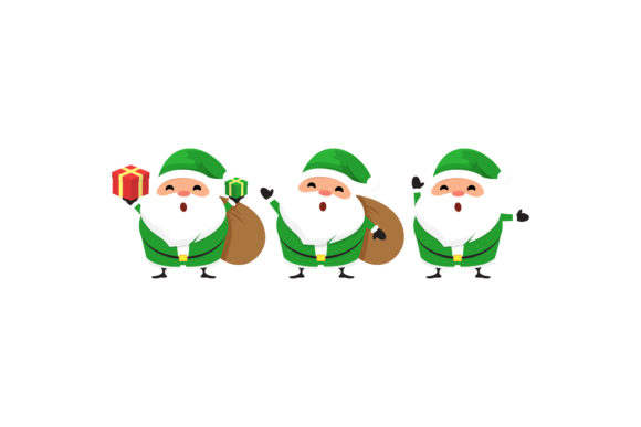 Christmas Santa Character Set 13 Graphics Review