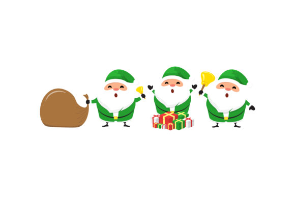 Christmas Santa Character Set 16 Graphics Review