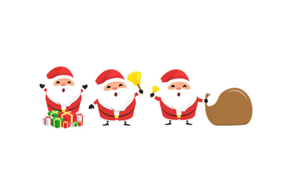 Christmas Santa Character Set 8 Graphics Review