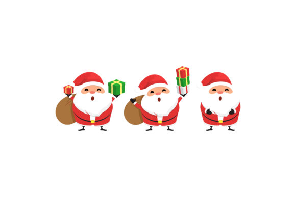 Christmas Santa Cutes Illustrations Set: Graphics Review