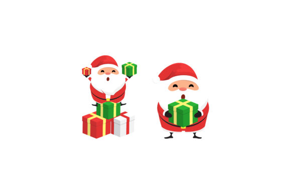 Christmas Santa Set Illustration Designs Review