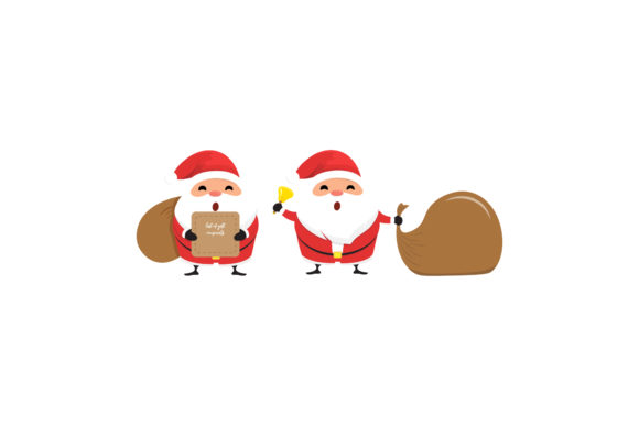 Christmas Santa Set Illustrations Vector Graphics Review