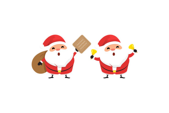 Christmas Santa Sets Illustration Design: Graphics Review