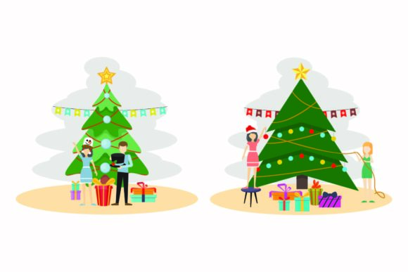 Christmas Tree Winter December Vector: Graphics & Illustrations