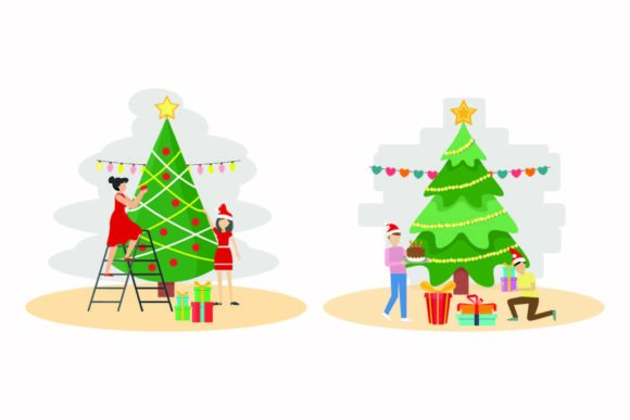 Christmas Winter Decoration Vector Set Graphics Review