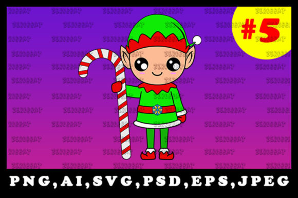 Cute Christmas Elf Graphics: Illustrations Review