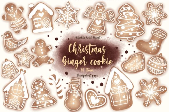 Fabulous Christmas Ginger Cookies Graphics & Illustrations