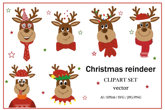 Merry Christmas Reindeer Graphics & Illustrations Review