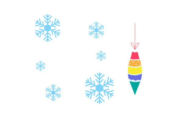 Ornaments Snow Set: Christmas Graphics & Illustrations