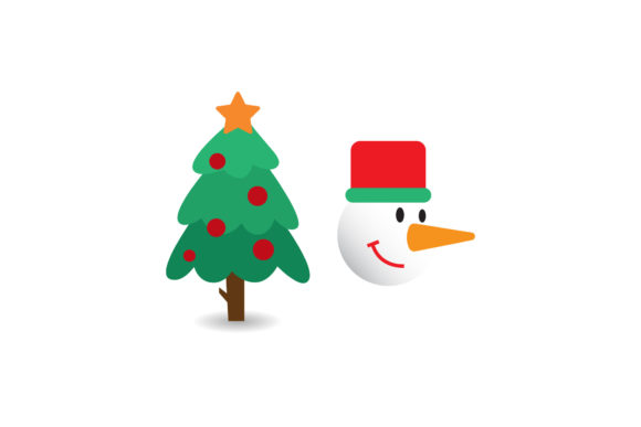 Snowman and Tree Christmas Set: Graphics & Illustrations Review